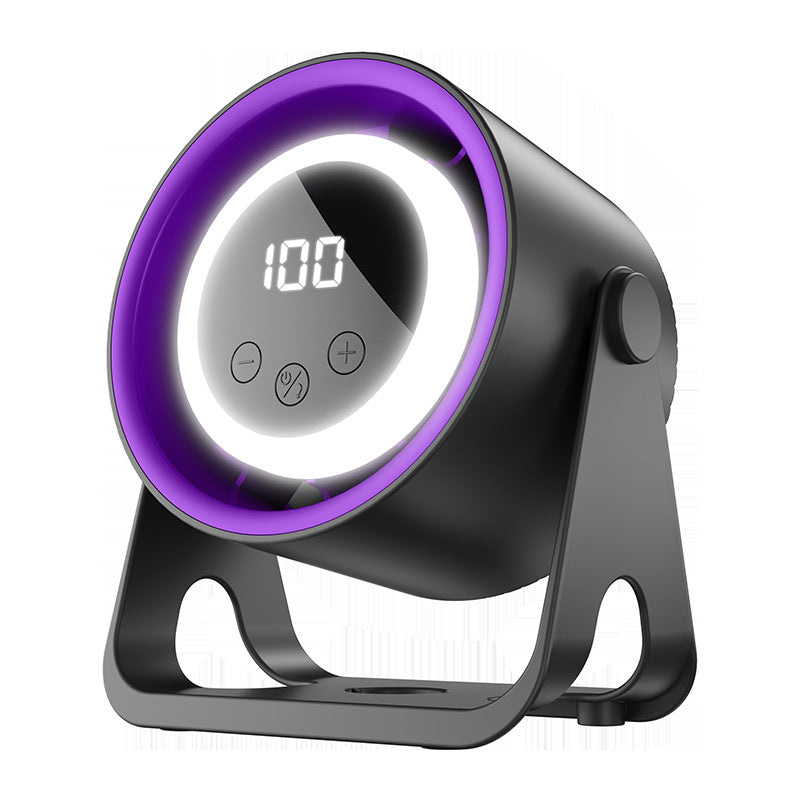 USB Rechargeable Portable Desk Fan with Night Light